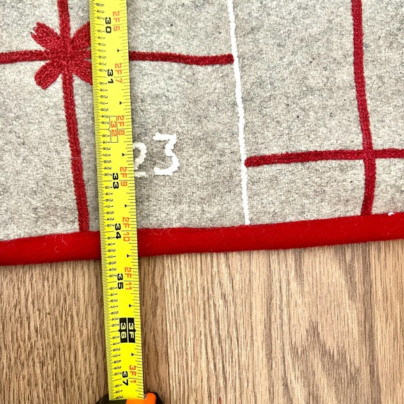 Crate & Barrel Fireplace Scene Christmas Advent Calendar Wool - Picture 7 of 9